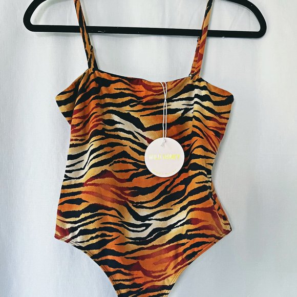 Tops - NWT Wild Honey Tiger Bodysuit